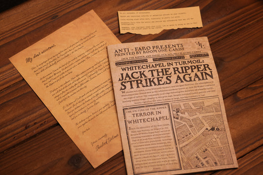 Jack the Ripper and Sherlock Holmes Clue Set (Use it for the Murder Mystery)