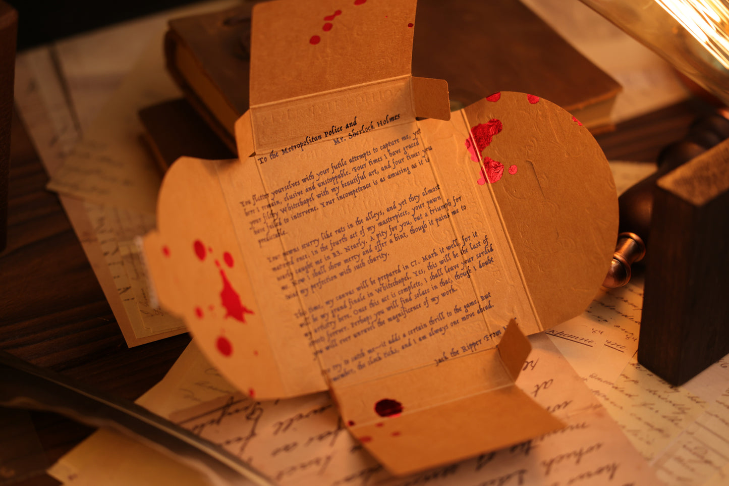 Detailing on the Stalemate Edition Tuck Box Interior