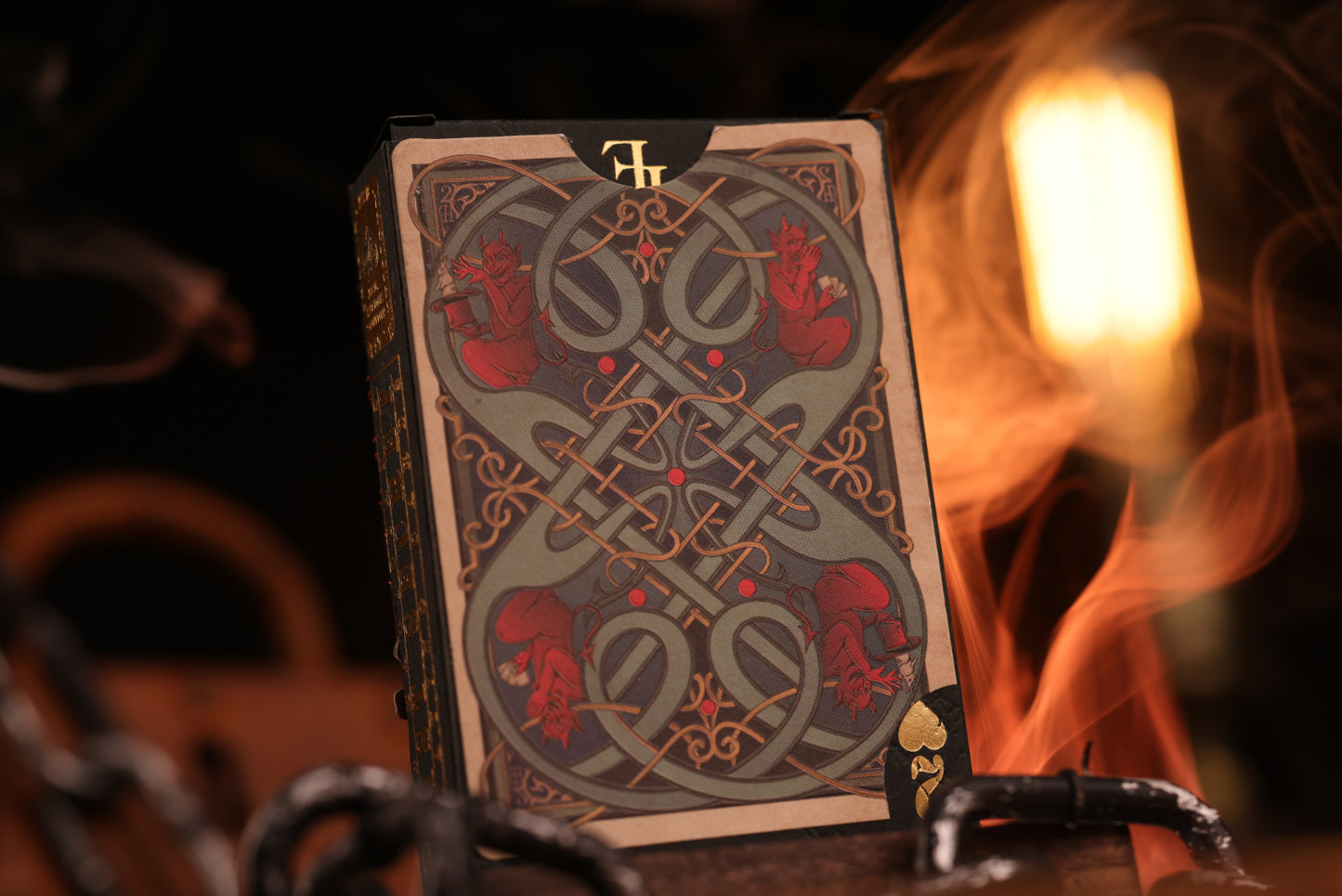 Spades Edition Tuck Box Rear, with a multi-color intricate design.