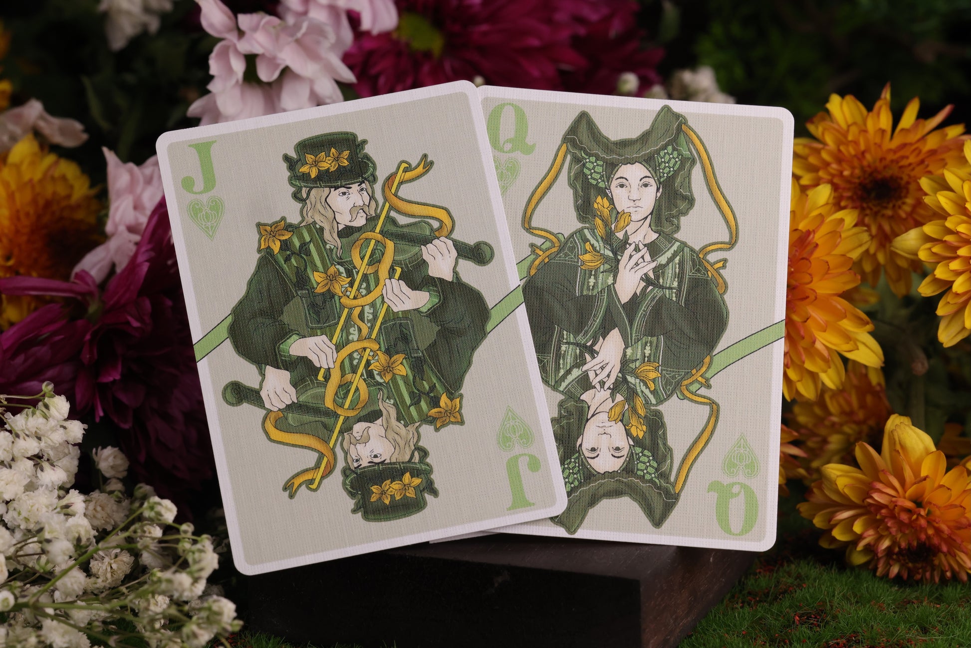 Midsummer Court Cards (Hearts)