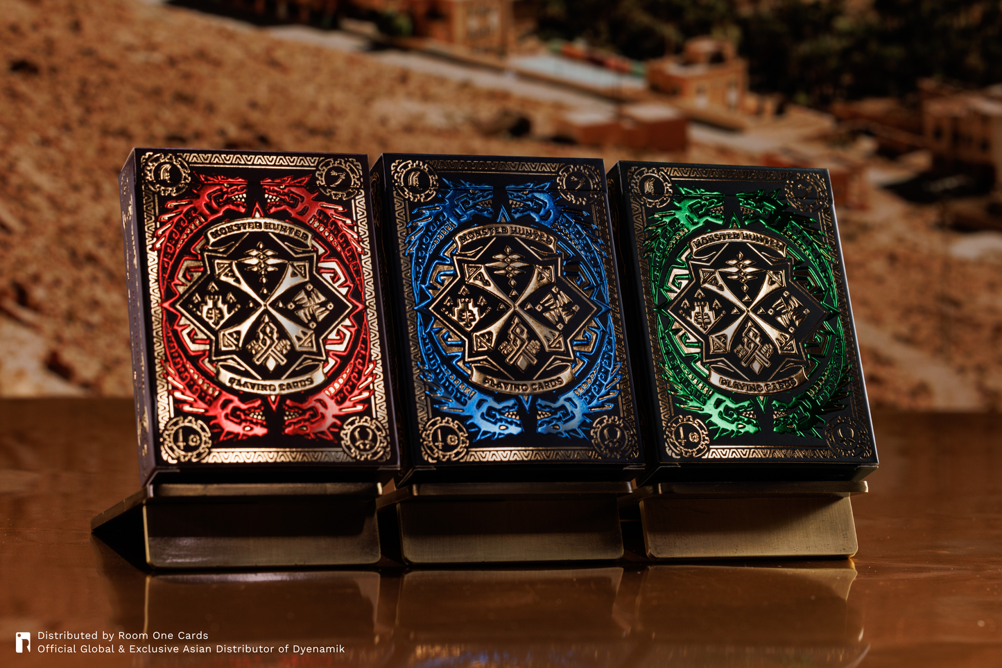 (BACKORDER) Monster Hunter Playing Cards - Collectors Edition Green