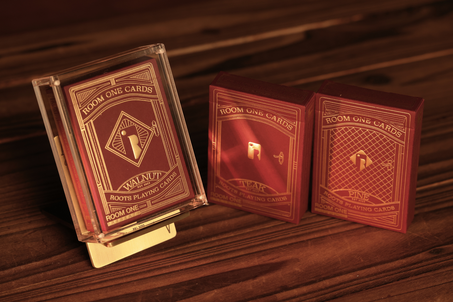 Red Roots Playing Cards - Display Set