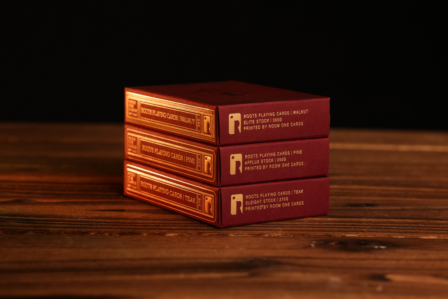 Red Roots Playing Cards - 3 in 1 Set