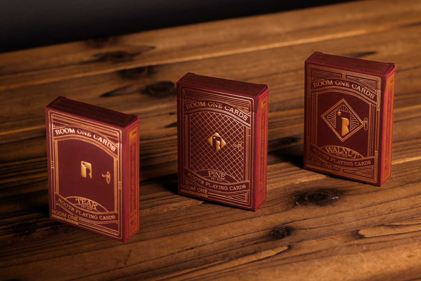 Red Roots Playing Cards - 3 in 1 Set