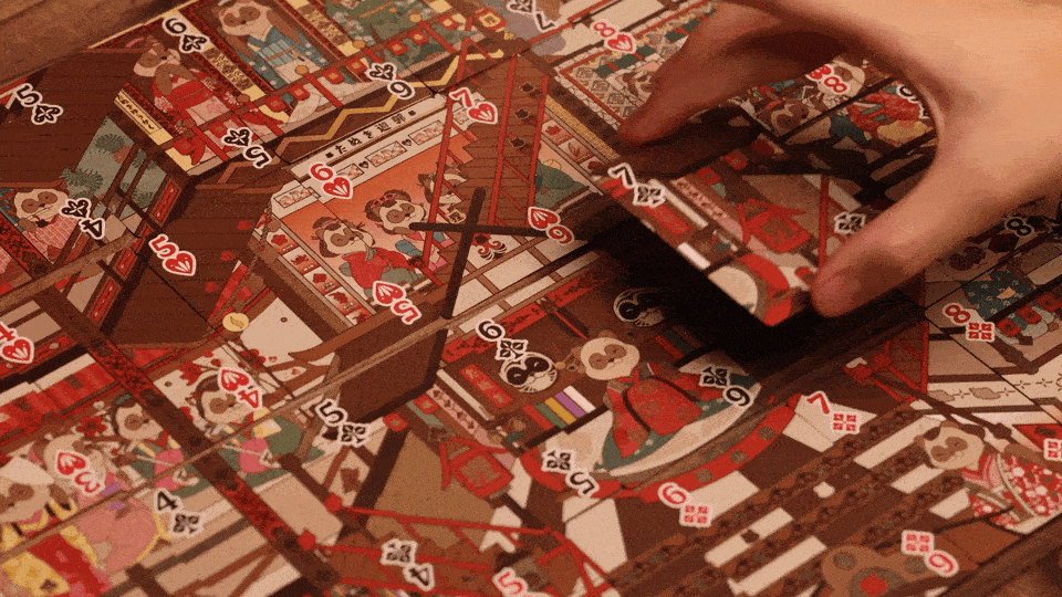 GIF of Yukaku Tales Mural Puzzle