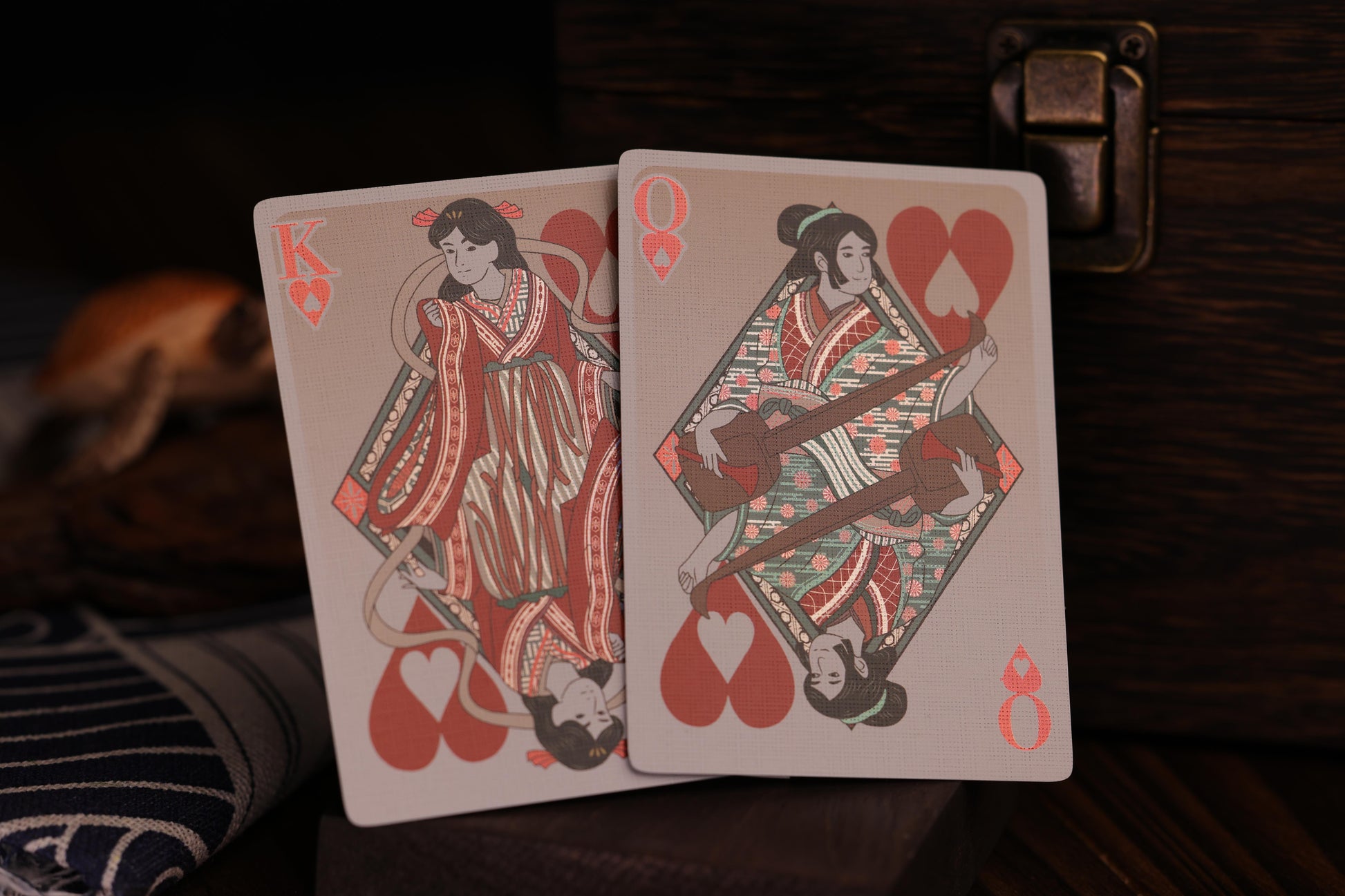 Louver Green Edition Court Cards (Hearts)