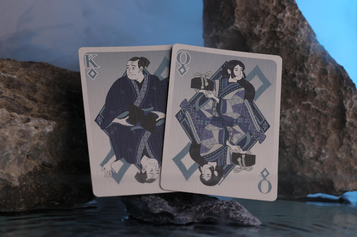 Origami Blue Edition Court Cards (Diamonds)