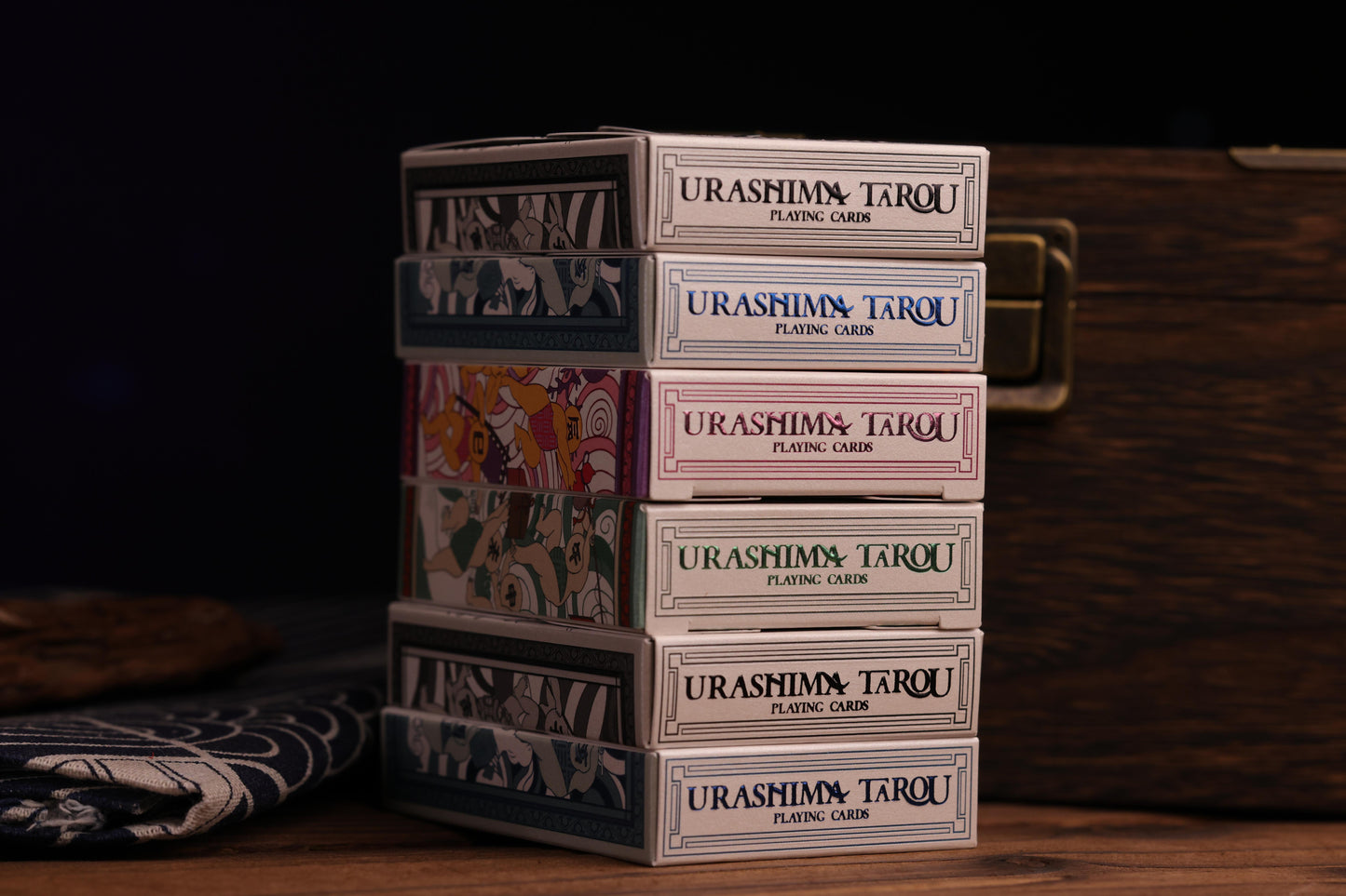 Stacked up Tuck Boxes from the Urashima Tarou Collection