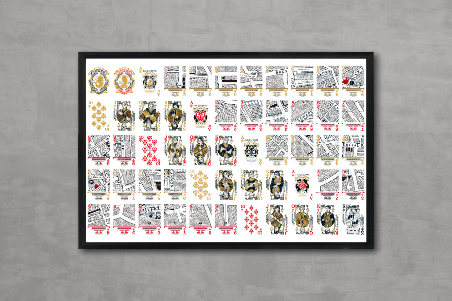 (Preorder) Jack the Ripper & Sherlock Holmes Playing Cards | Uncut Sheet Castling Edition