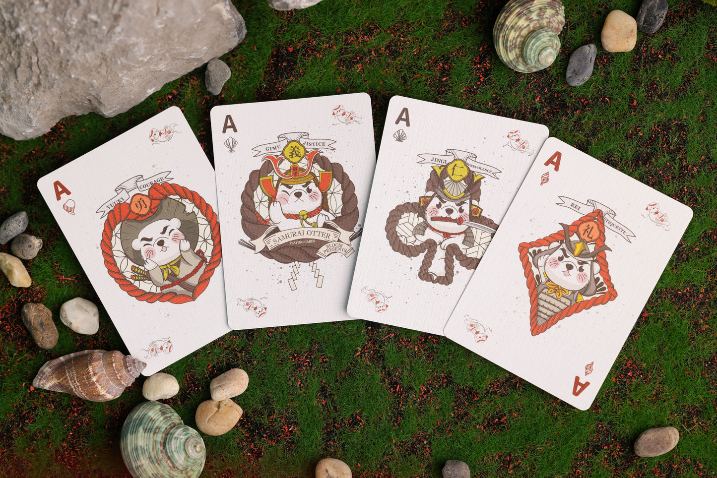 Samurai Otter Playing Cards | SCARLET BUSHIDO Edition