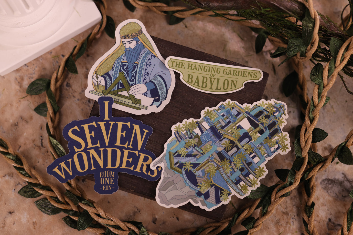 The Hanging Gardens of Babylon Playing Cards | Sticker Set