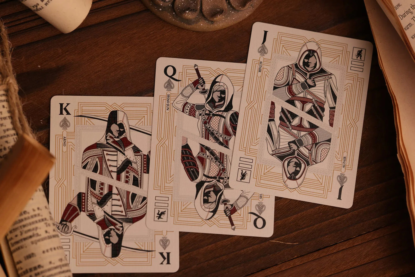 Assassin's Creed Legacy Playing Cards | WHITE HIDDEN BLADE Edition