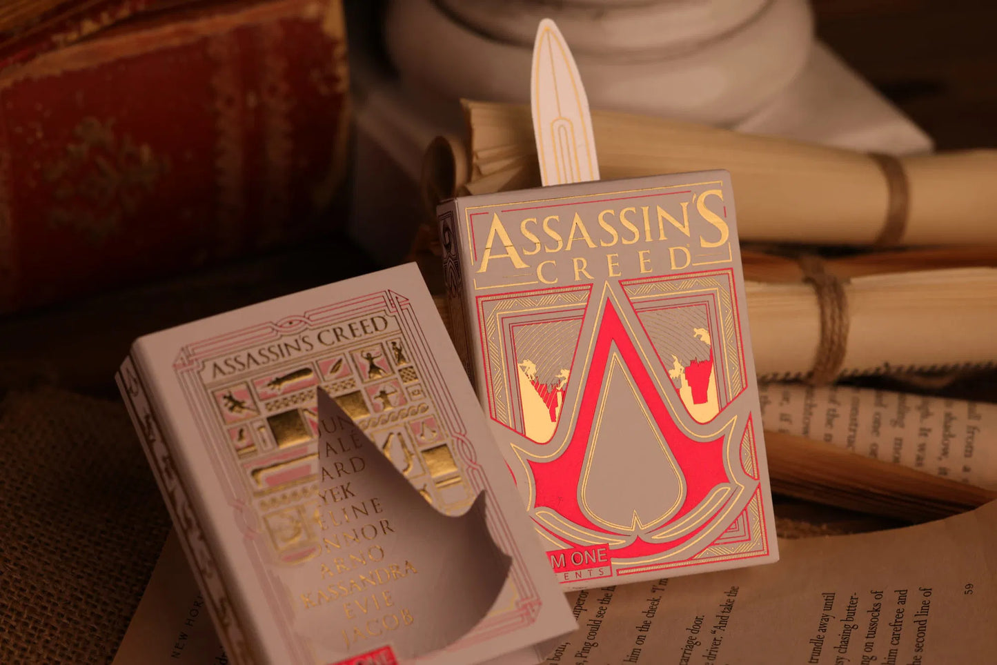 Assassin's Creed Legacy Playing Cards | WHITE HIDDEN BLADE Edition