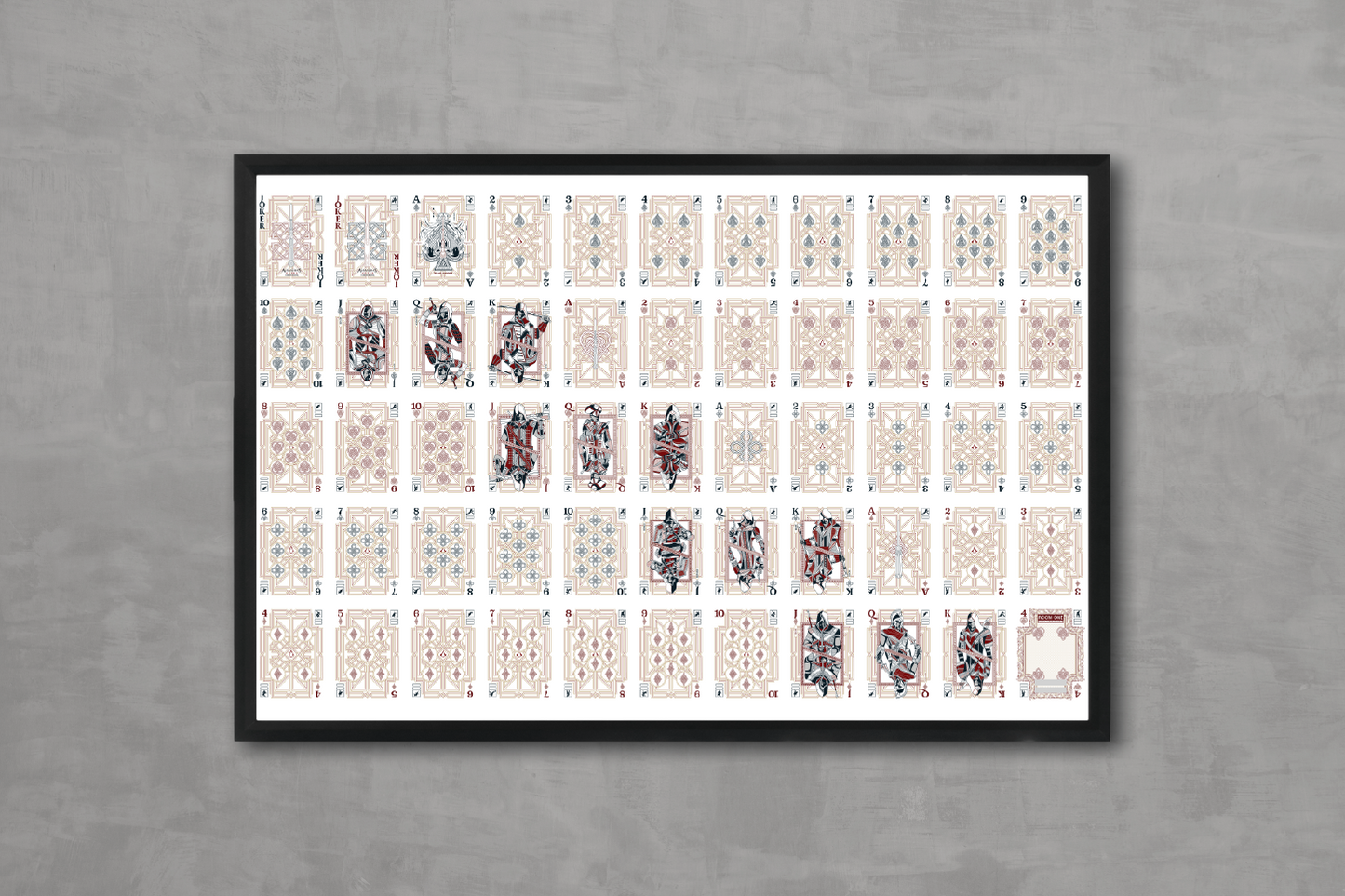 Assassin's Creed Legacy Ver. II Playing Cards - Uncut Sheet
