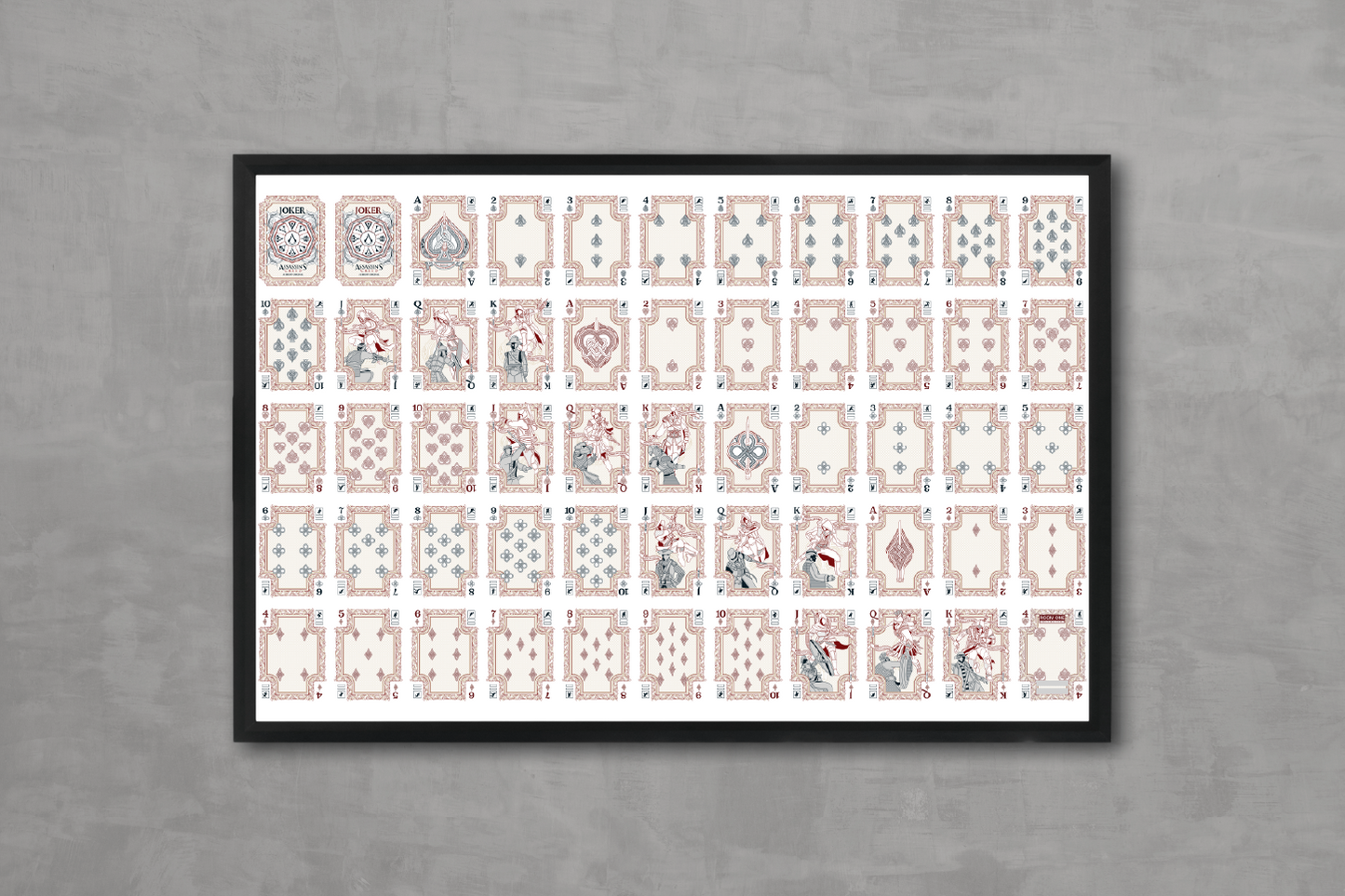 Assassin's Creed Legacy Ver. II Playing Cards - Uncut Sheet