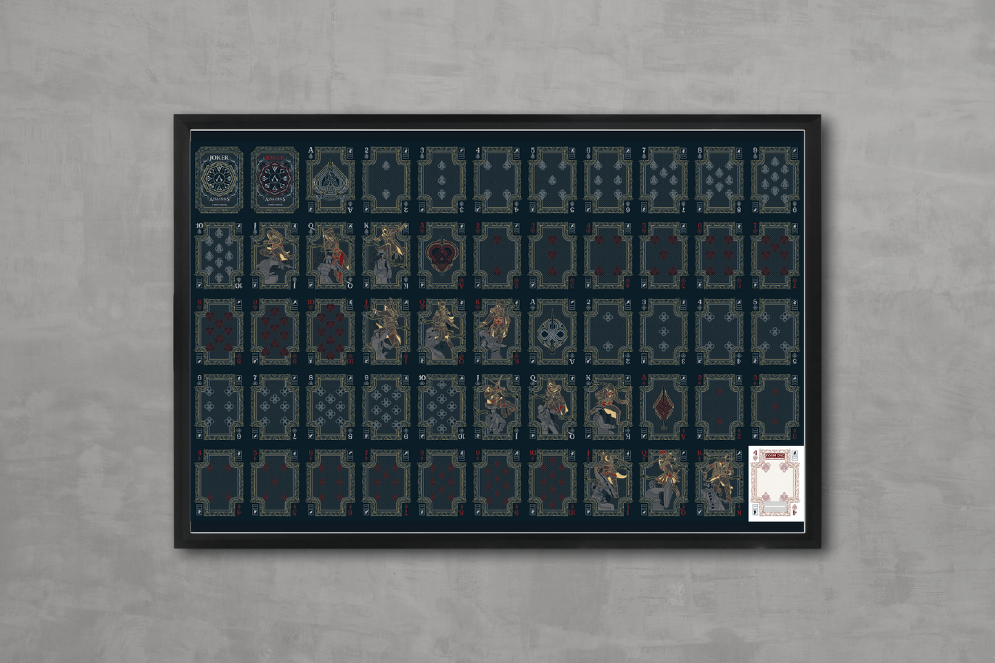 Assassin's Creed Legacy Ver. II Playing Cards - Uncut Sheet