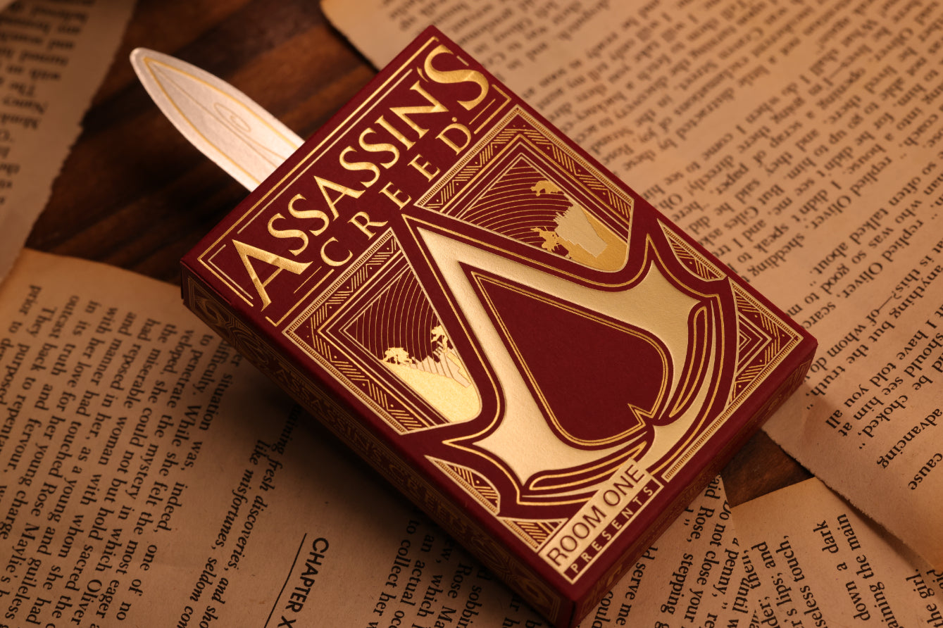 Assassin's Creed Legacy Ver. II Playing Cards - Garnet Hidden Blade Edition