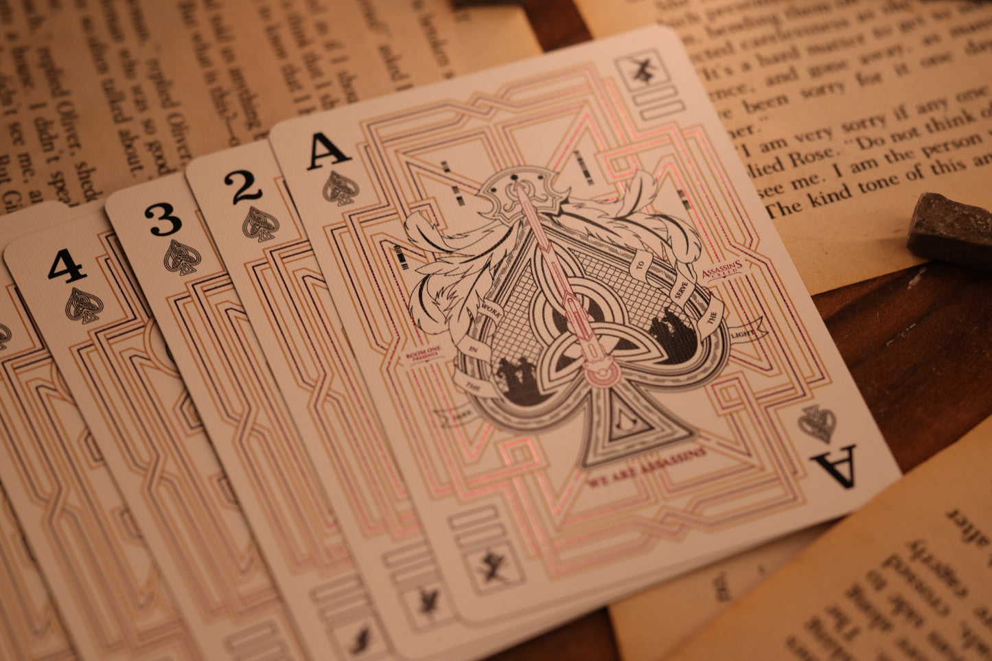 Assassin's Creed Legacy Ver. II Playing Cards - Garnet Hidden Blade Edition