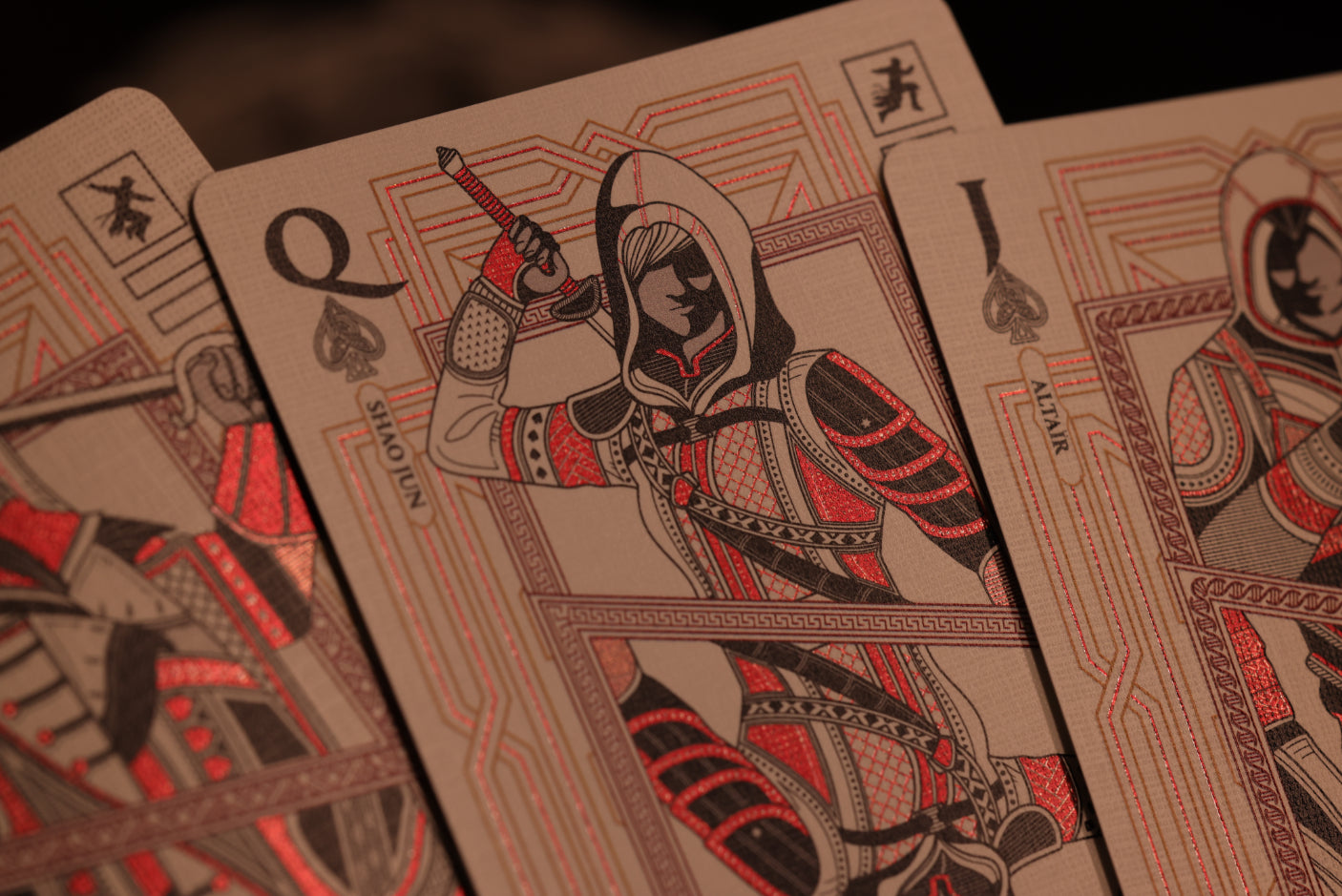 Assassin's Creed Legacy Ver. II Playing Cards - Garnet Hidden Blade Edition