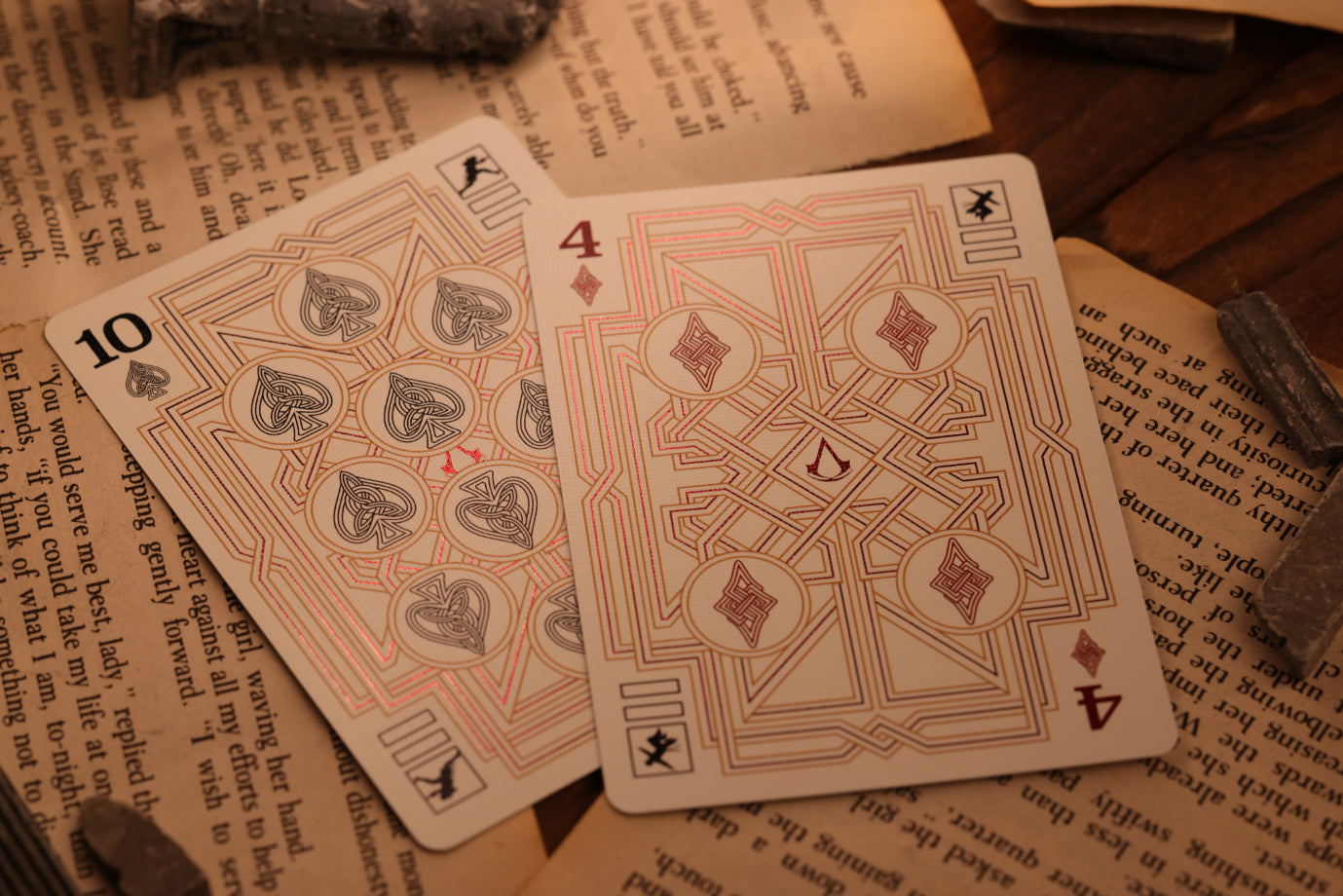 Assassin's Creed Legacy Ver. II Playing Cards - Garnet Hidden Blade Edition