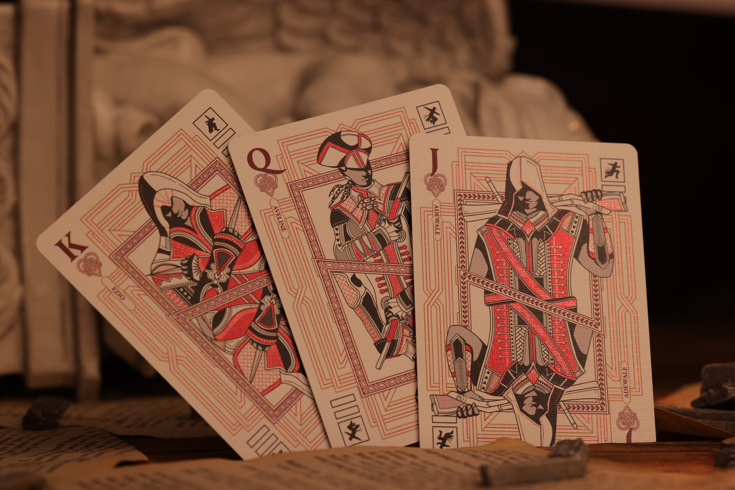 (COMIC CON SPECIAL 5% off) Assassin's Creed Legacy Ver. II Playing Cards - Garnet Hidden Blade Edition