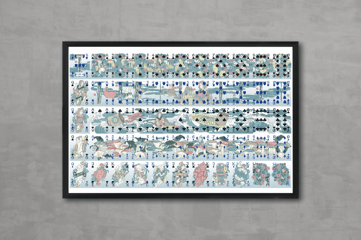 (PREORDER) Alice's Adventures in Wonderland Playing Cards - Uncut Sheet