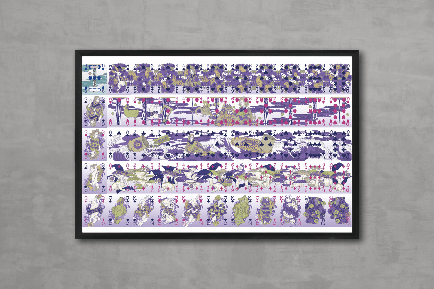 (PREORDER) Alice's Adventures in Wonderland Playing Cards - Uncut Sheet