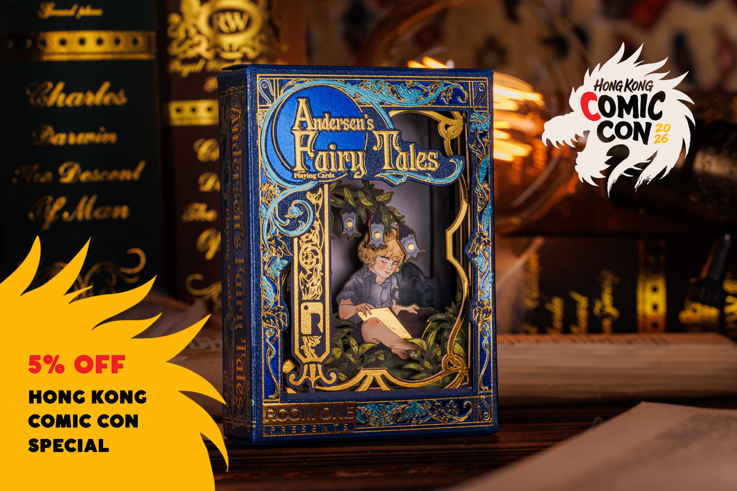 (COMIC CON SPECIAL 5% off) Andersen's Fairy Tales Playing Cards - Sapphire Signature Edition
