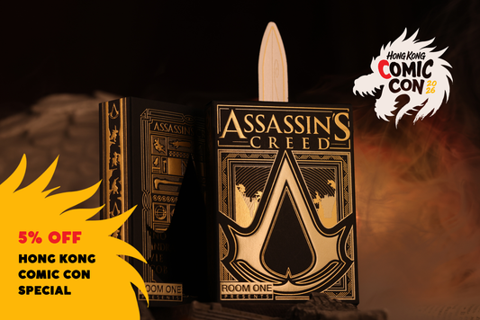 (COMIC CON SPECIAL 5% off) Assassin's Creed Legacy Ver. II Playing Cards - Onyx Hidden Blade Edition