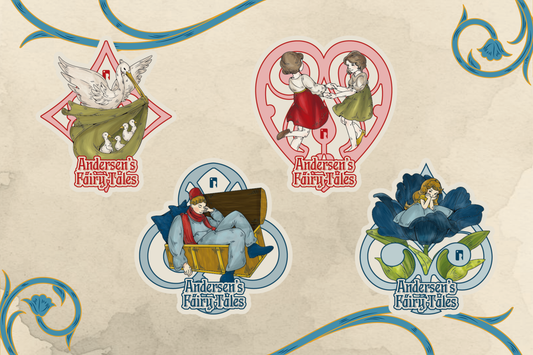 Andersen's Fairy Tales Playing Cards - Die-Cut Sticker Set