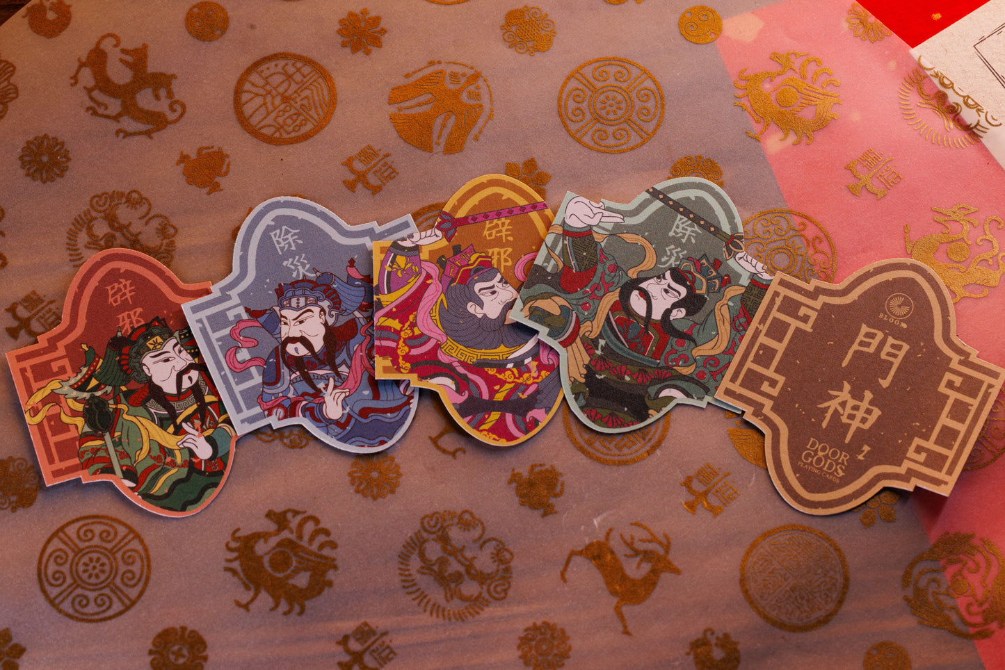(PREORDER) Door Gods Playing Cards - Die-Cut Sticker Set