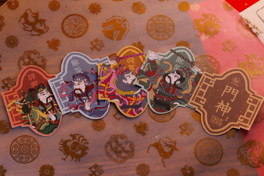 (PREORDER) Door Gods Playing Cards - Die-Cut Sticker Set