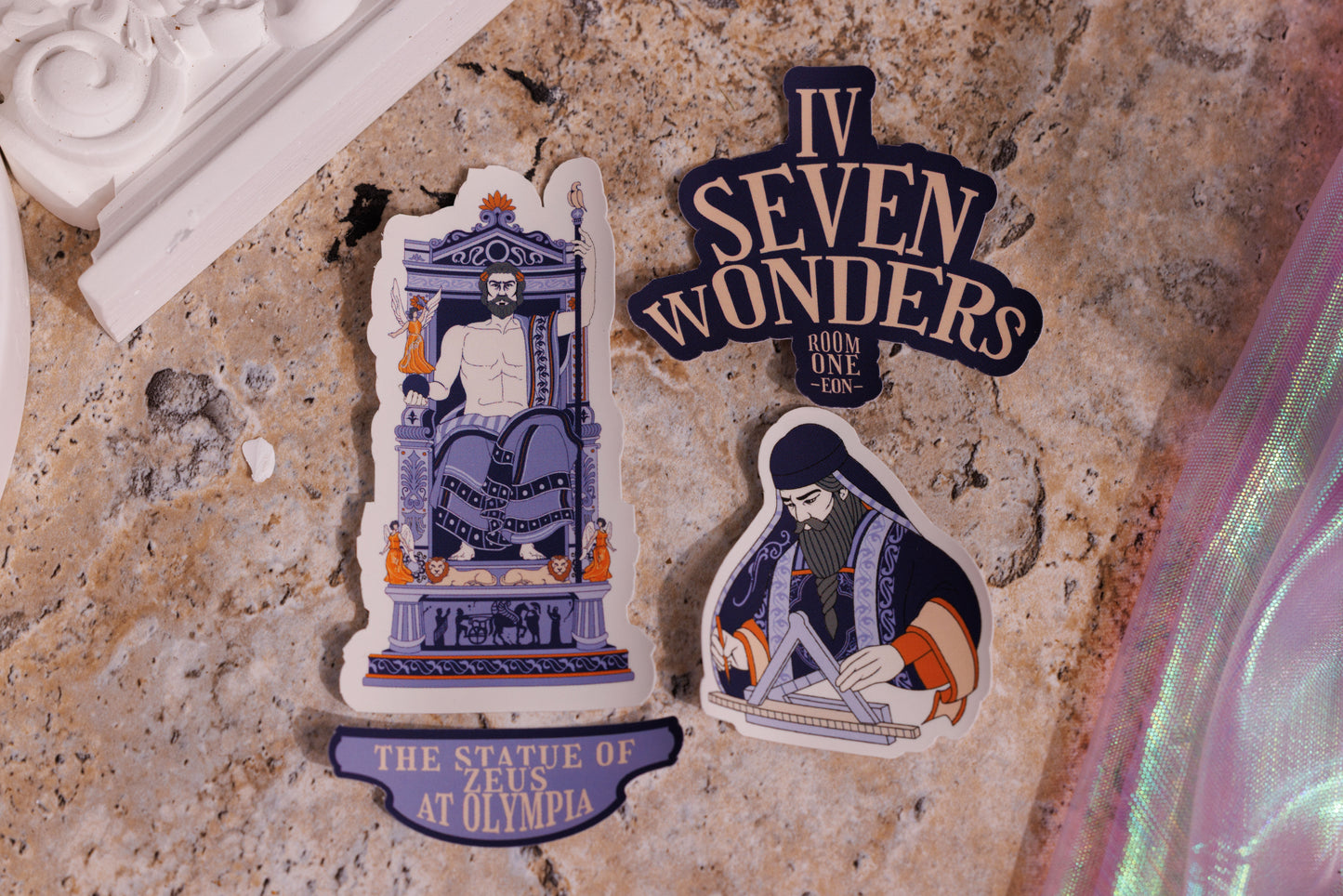 (PREORDER) The Statue of Zeus at Olympia Playing Cards - Sticker Set
