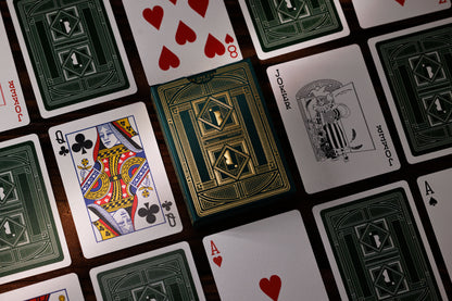 Green Roots Playing Cards - Walnut Edition