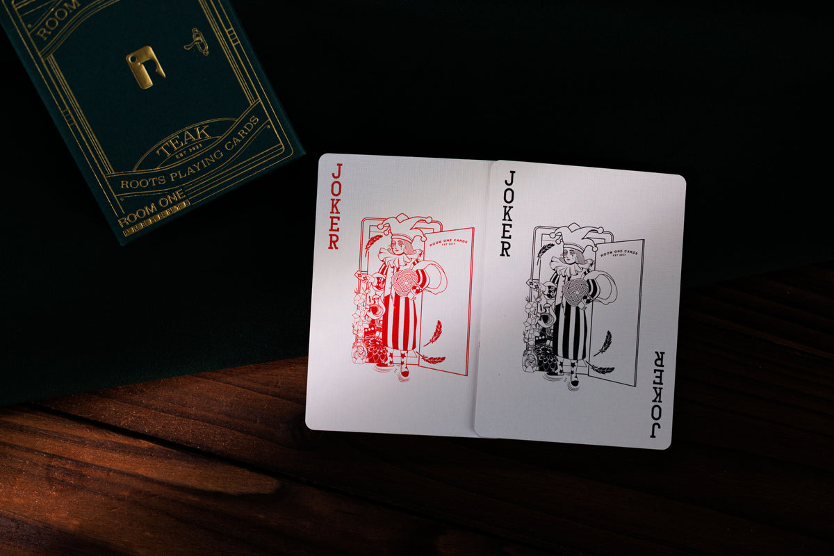 Green Roots Playing Cards - Teak Edition