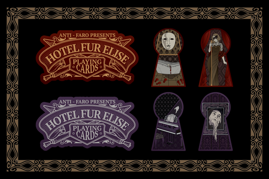 (PREORDER) Hotel Fur Elise Playing Cards - Die-cut Sticker Set