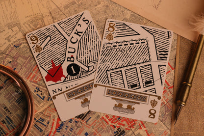 Jack the Ripper and Sherlock Holmes Castling Edition Number Cards (Spade)