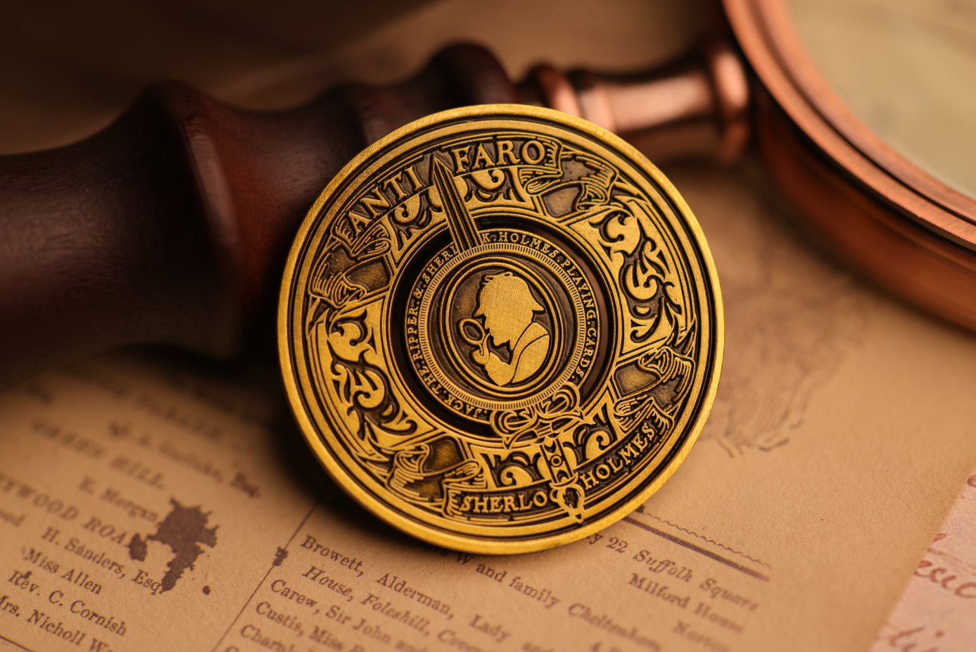 Metal Collector's Coin of the Jack the Ripper and Sherlock Holmes Series