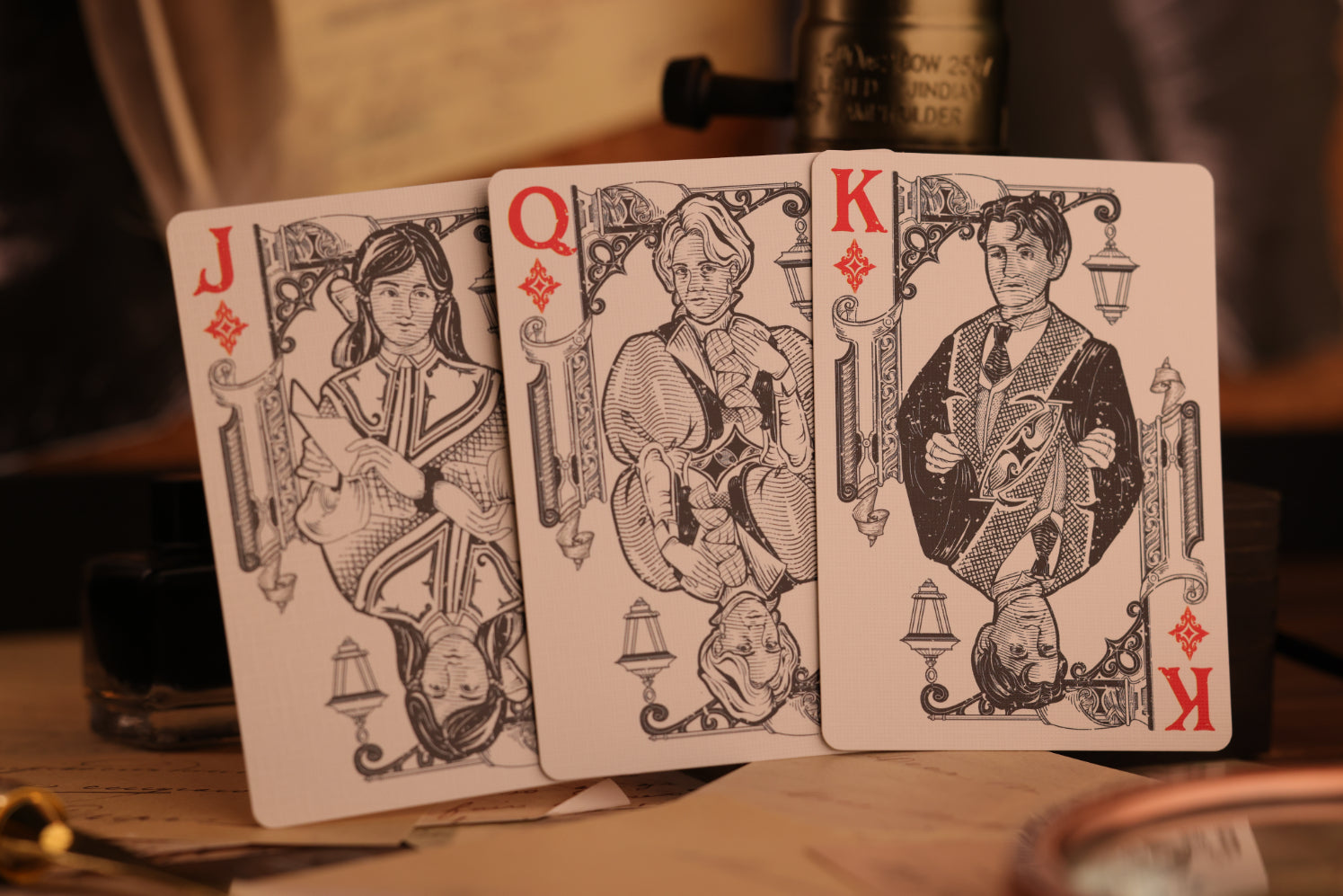 Jack the Ripper and Sherlock Holmes Skewer Edition Court Cards (Diamonds)
