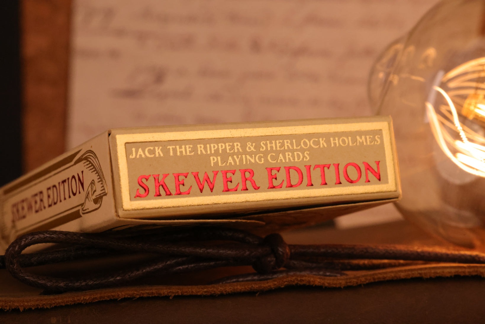 Foil Detailing on the Skewer Edition Tuck Box 