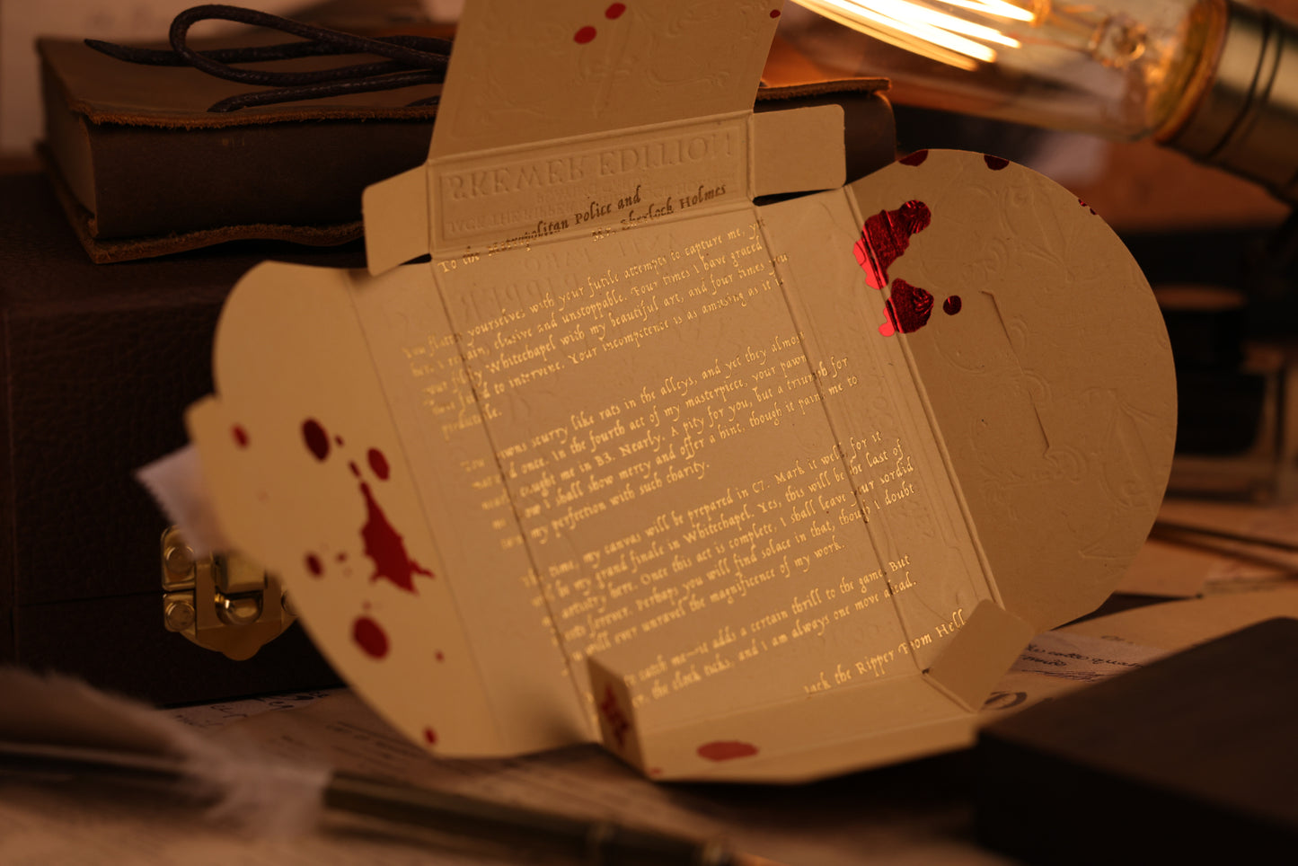 Detailing on the Skewer Edition Tuck Box Interior