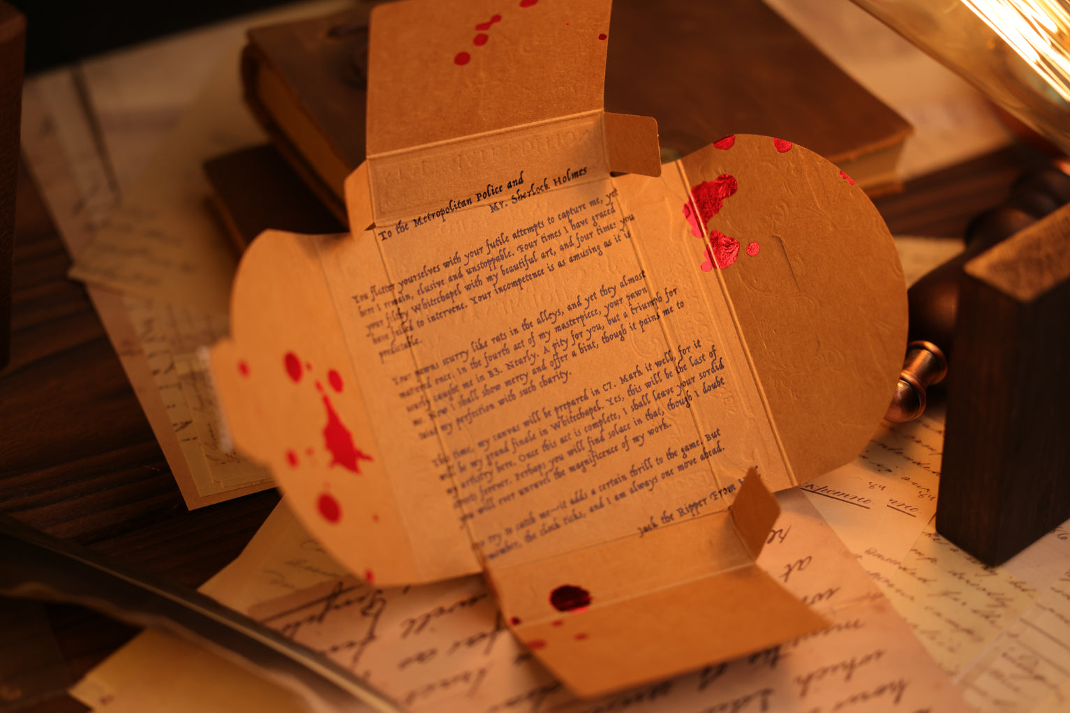 Detailing on the Stalemate Edition Tuck Box Interior