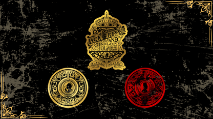 Set of 3 stickers from the Jack the Ripper and Sherlock Holmes Series