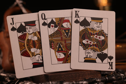 Diamonds Edition Court cards (Jack, Queen, King of Spades) on a dark background