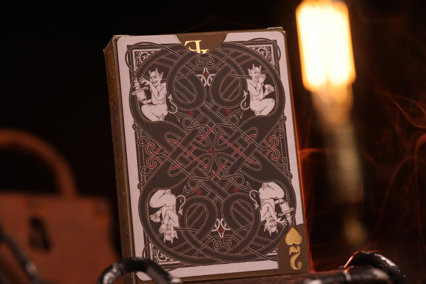 Diamonds Edition Tuck Box Rear with intricate designs on a dark background