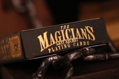 Clubs Edition tuck box with 'The Magician's Last Secret Playing Cards' text.