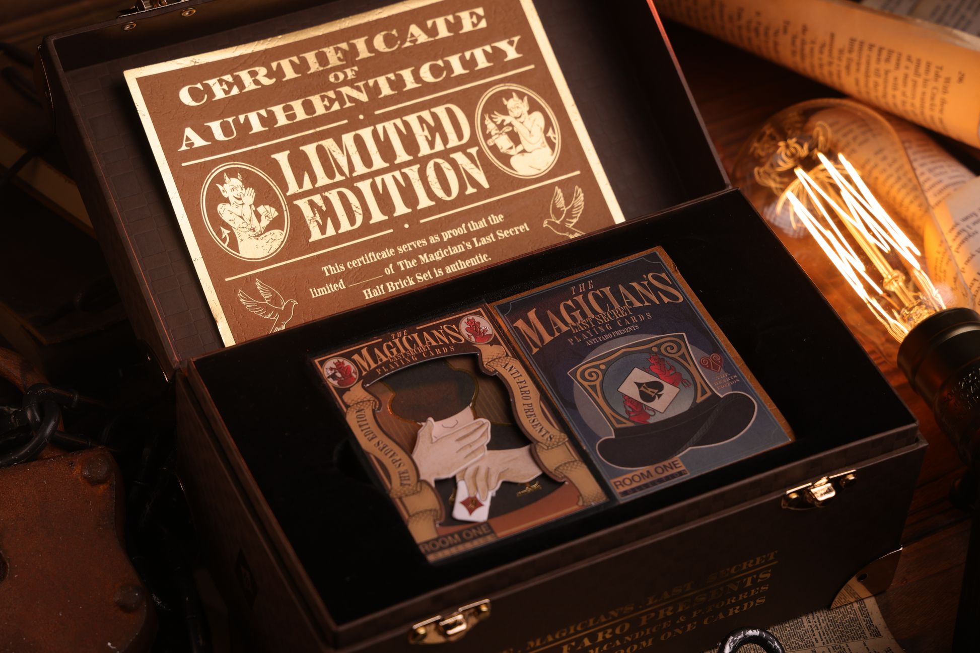 Magician's Last Secret Playing Cards Half-Brick Set Opened