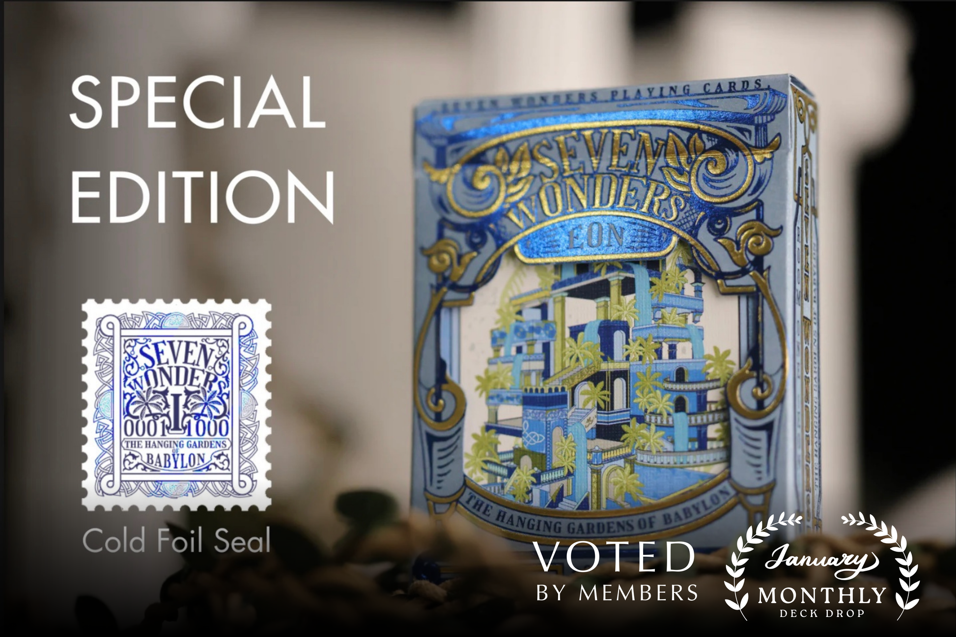 master eon limited edition card The Hanging Gardens of Babylon Playing Cards - Special Edition