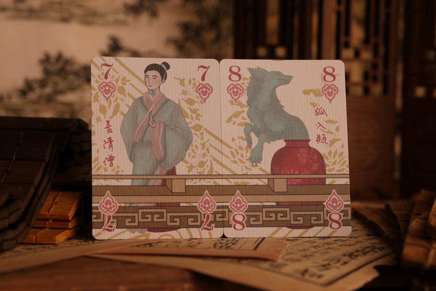 (PREORDER) Strange Tales From A Chinese Studio Playing Cards - Hupo Standard Edition