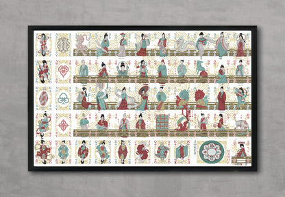Strange Tales from a Chinese Studio Playing Cards - Uncut Sheet